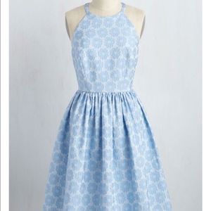 Wendy Bird Fleurs Truly Sky Blue 16 Mocloth